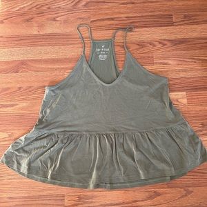 Army green tank top